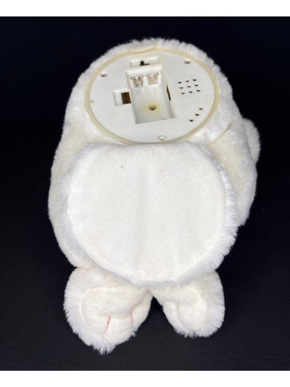 Christmas Laughing Activated Plush Teddy Bear With Santa Hat & Scarf Green Red - Picture 11 of 11